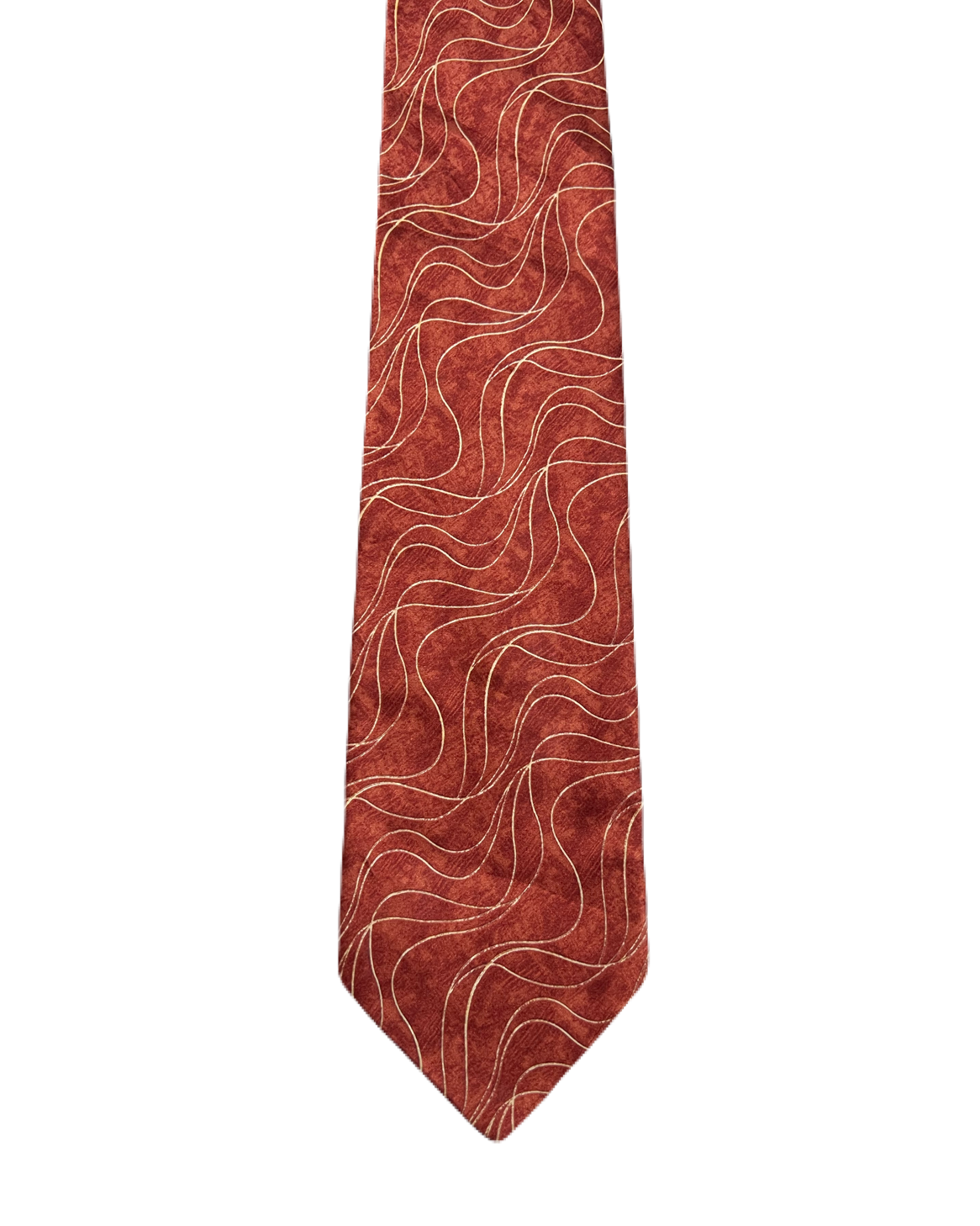 Pierre Pacha Orange & Gold Tie