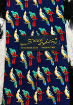 Blue Parrots Tie