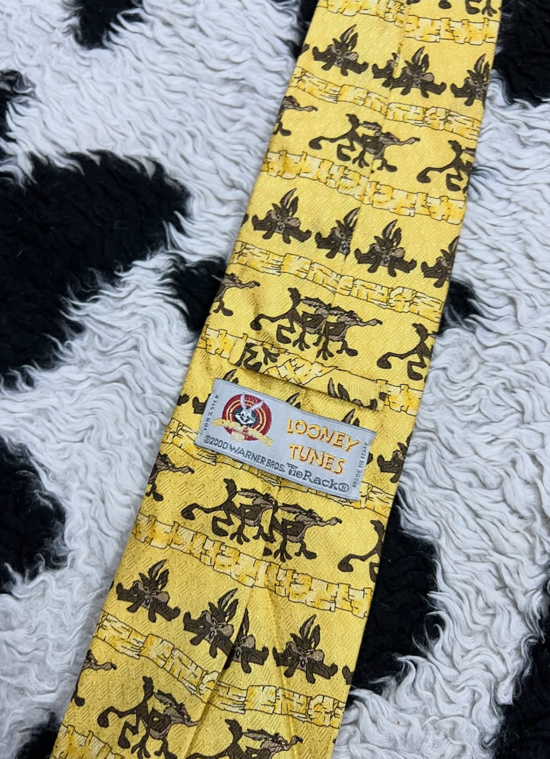 Vintage Looney Tunes Wile E. Coyote Tie