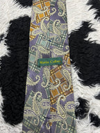 Maria Callas Paisley Embroidered Tie