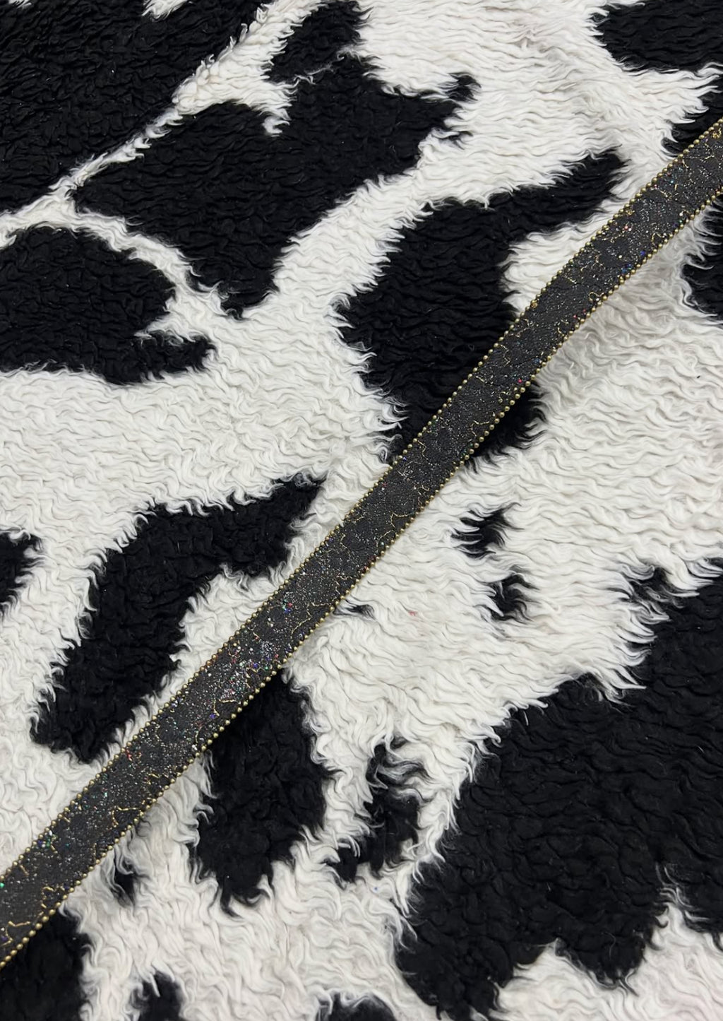 Golden Glitter Black Belt