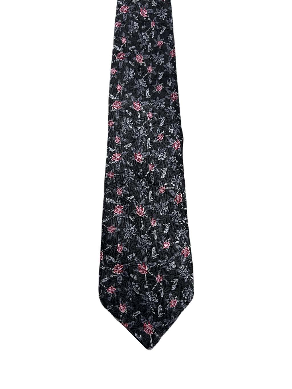 BRICE Black Floral Tie