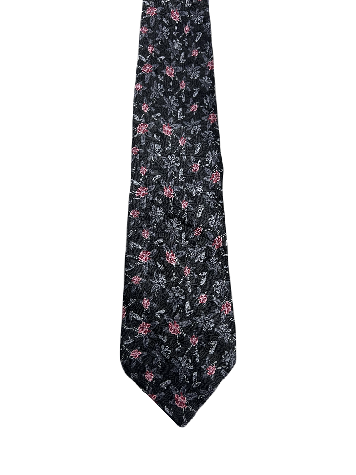 BRICE Black Floral Tie