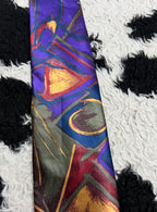 Purple Abstract Art Tie