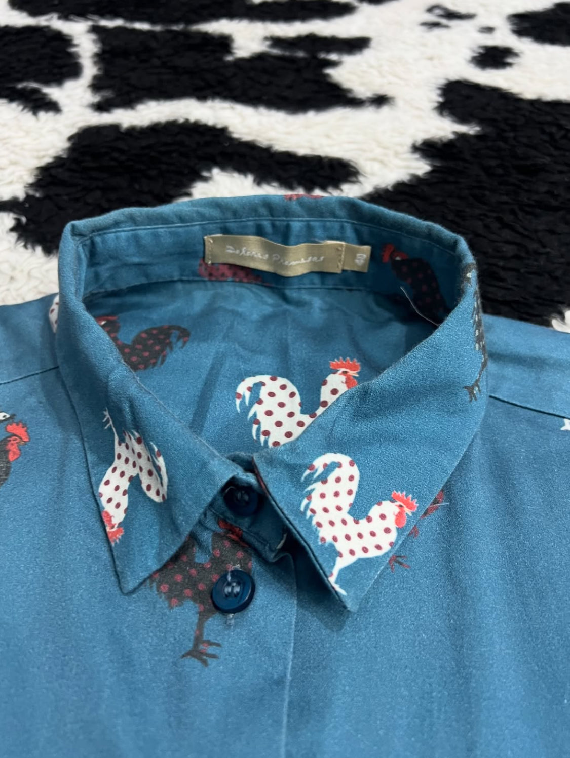 Roosters Printed Women's Buttonup