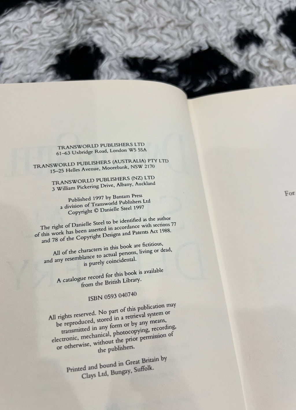 Special Delivery Book by Danielle Steele