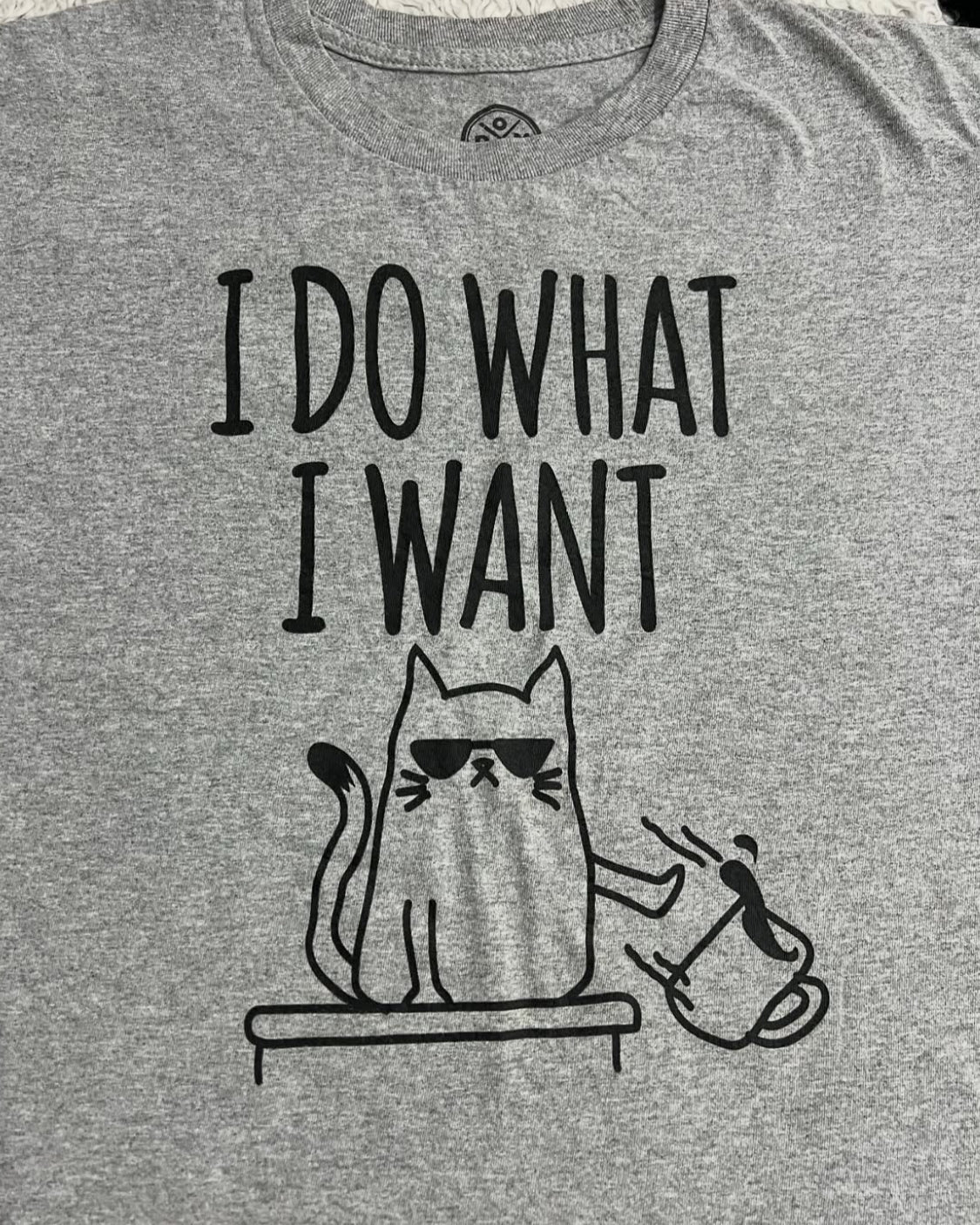 "I do what I want" Cat Tee (Extra Large)