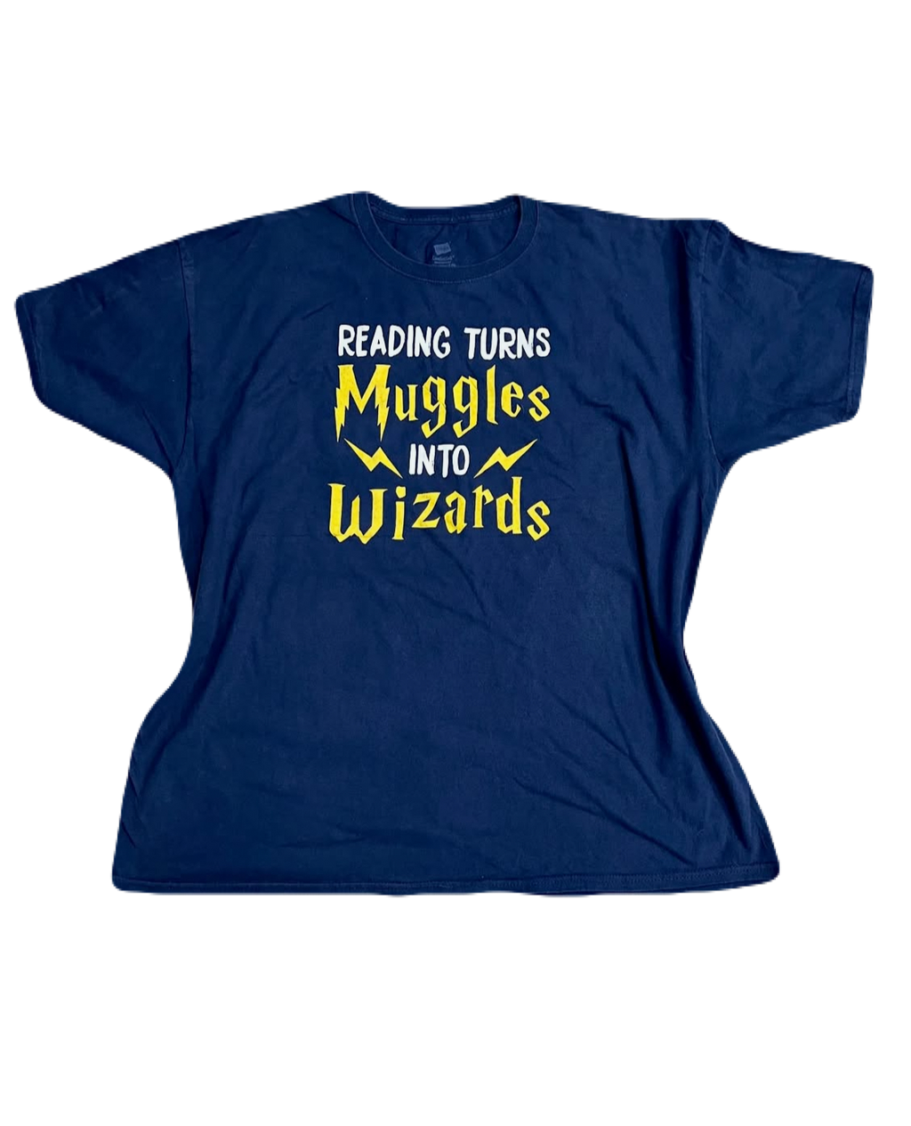 "Reading Turns Muggles into Wizards" Harry Potter Tee (Extra Large)