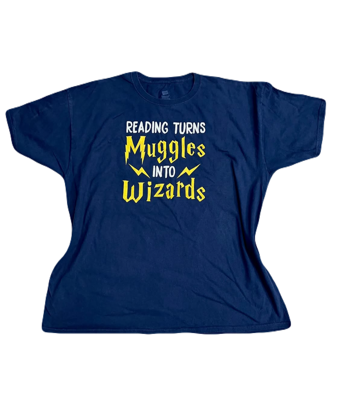 "Reading Turns Muggles into Wizards" Harry Potter Tee (Extra Large)