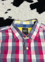 Born by Ted Baker Pink Checkered Buttonup