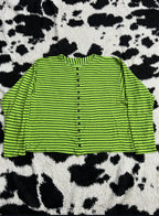 Green & Black Striped Buttonup