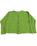 Green & Black Striped Buttonup