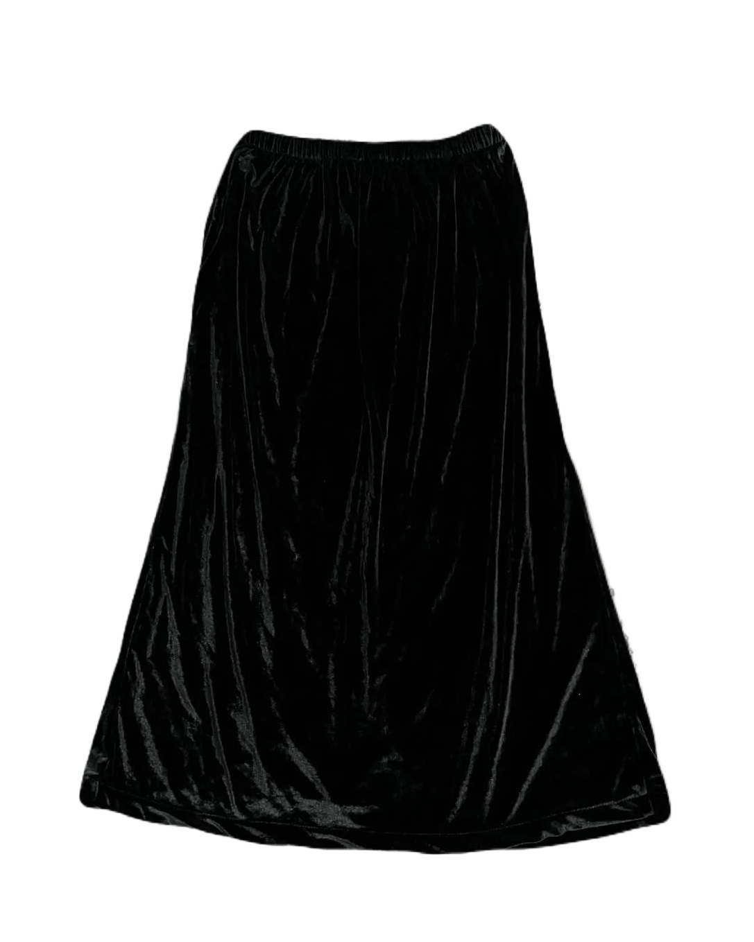 Long Velvet Black Skirt