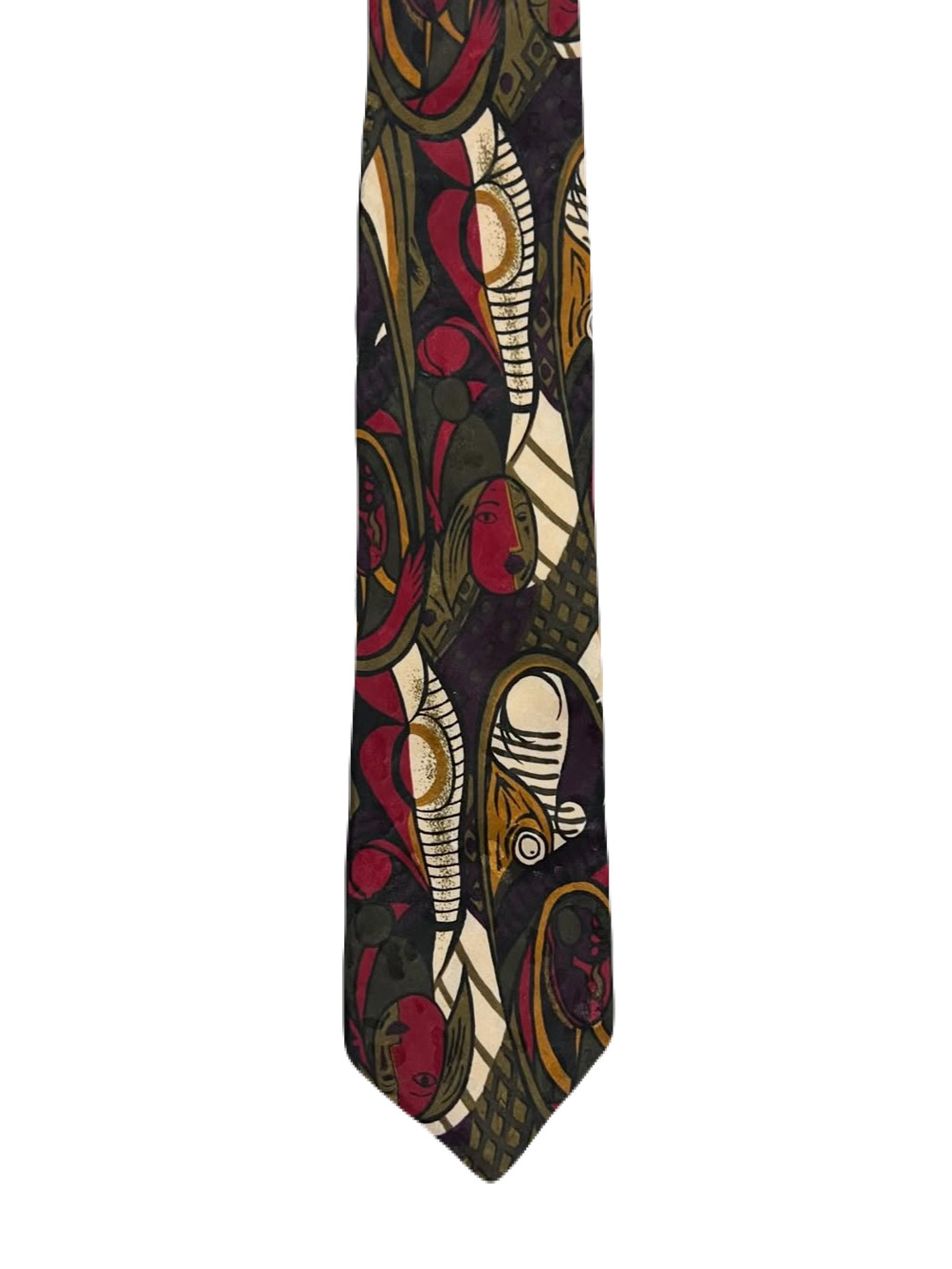 Abstract Faces Painting Tie