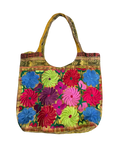 Whimsical Embroidered Floral Bag