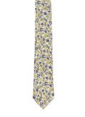 Narrow Purple & Yellow Flowers Ties