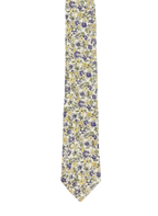 Narrow Purple & Yellow Flowers Ties