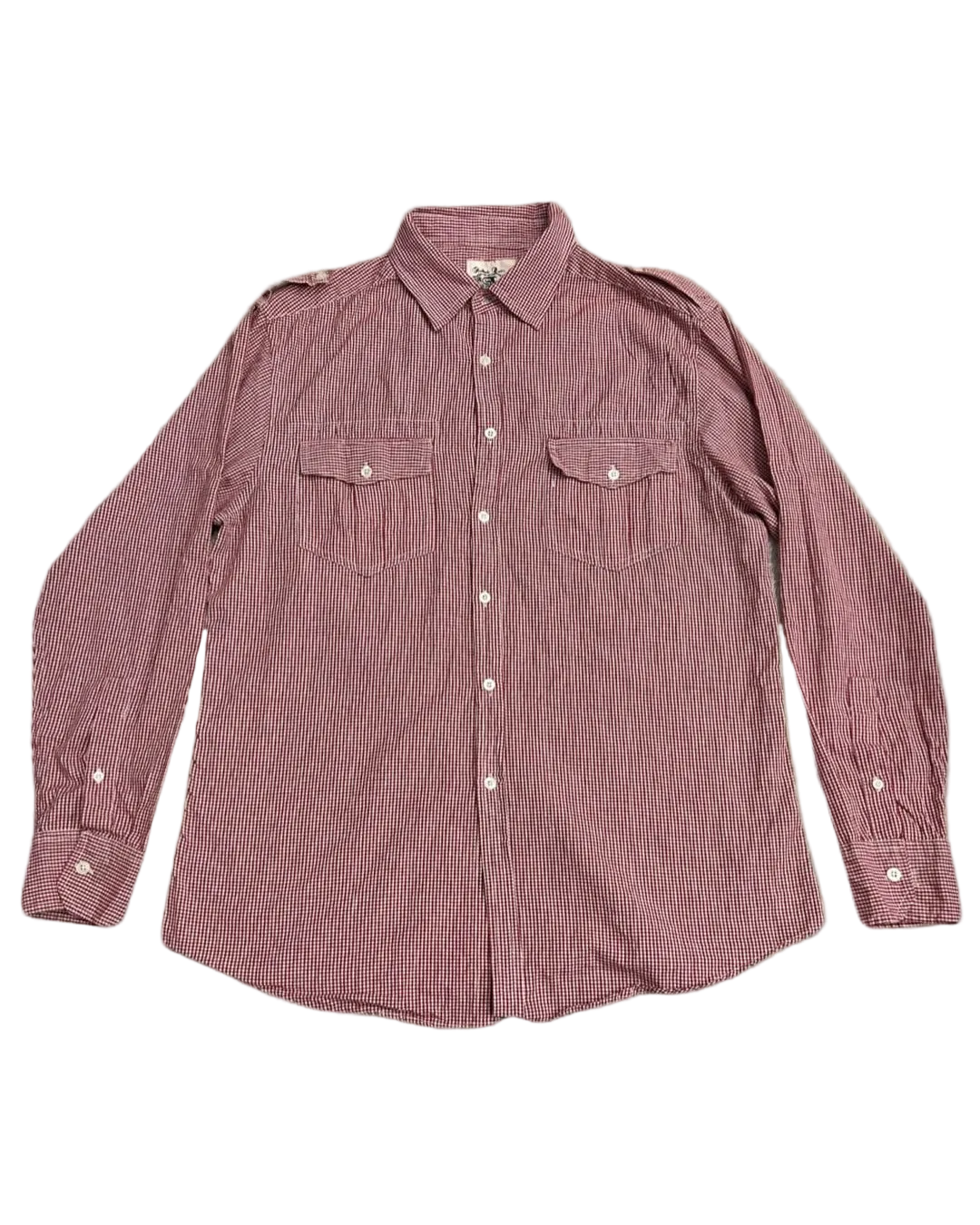 Red & White Checkered Buttonup