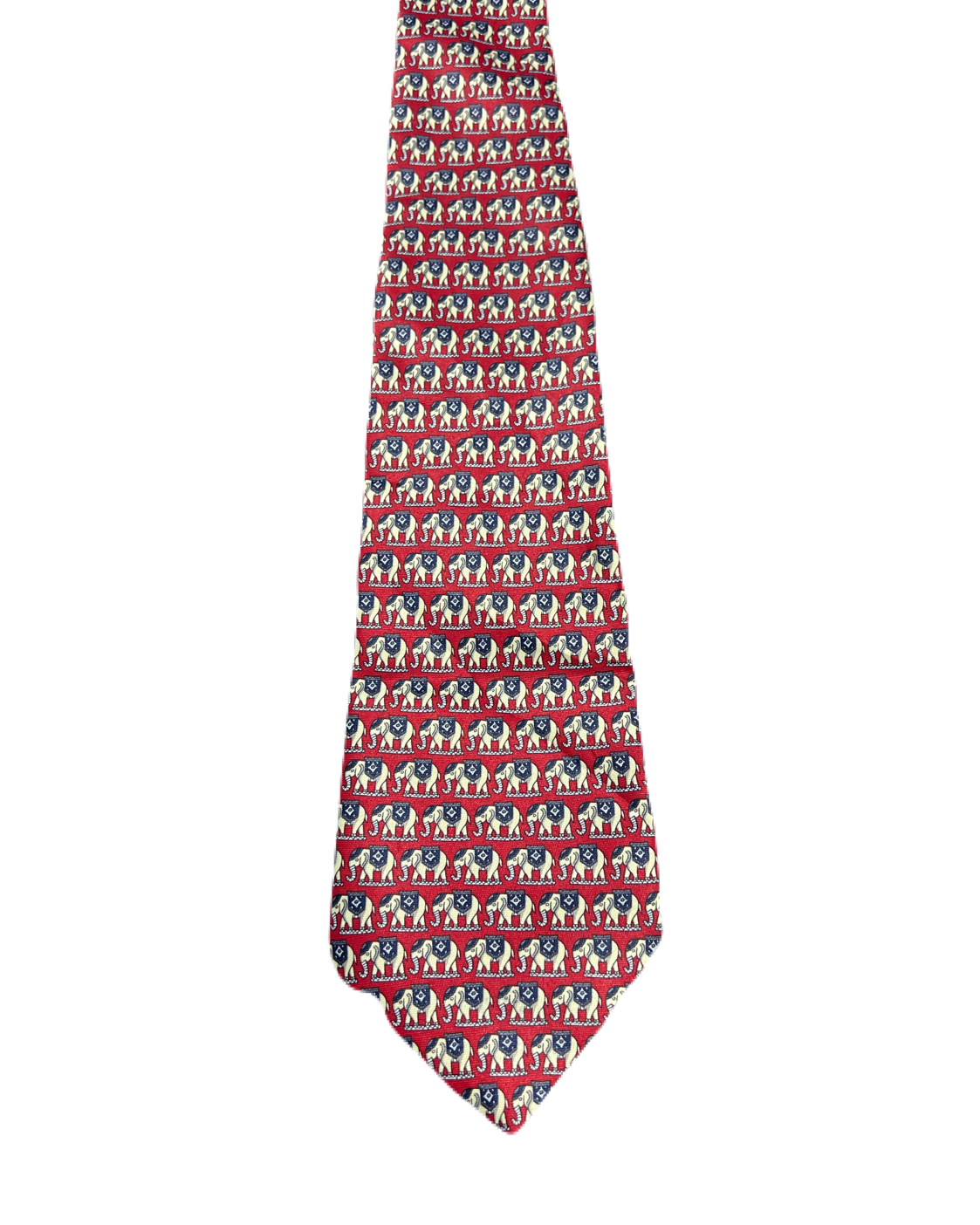 Vintage Rene Chagal Elephants Tie