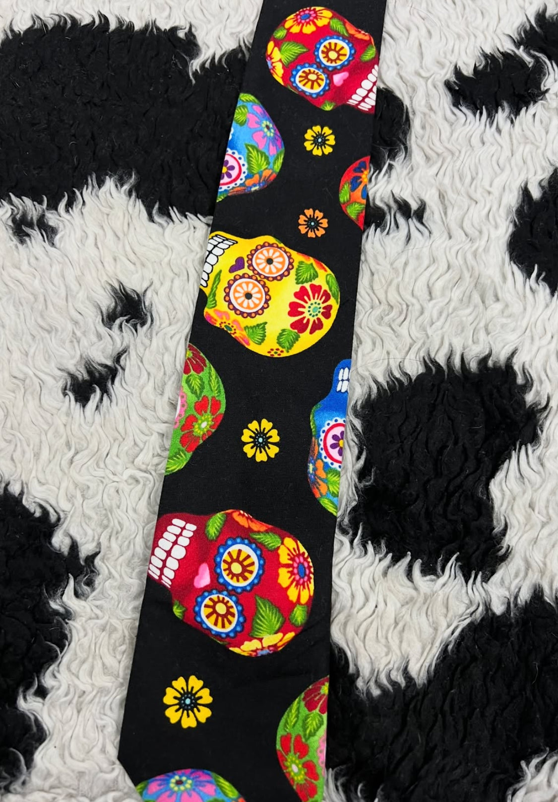 Day of the Dead Skulls Tie