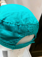 Y2K Floral Teal Cap