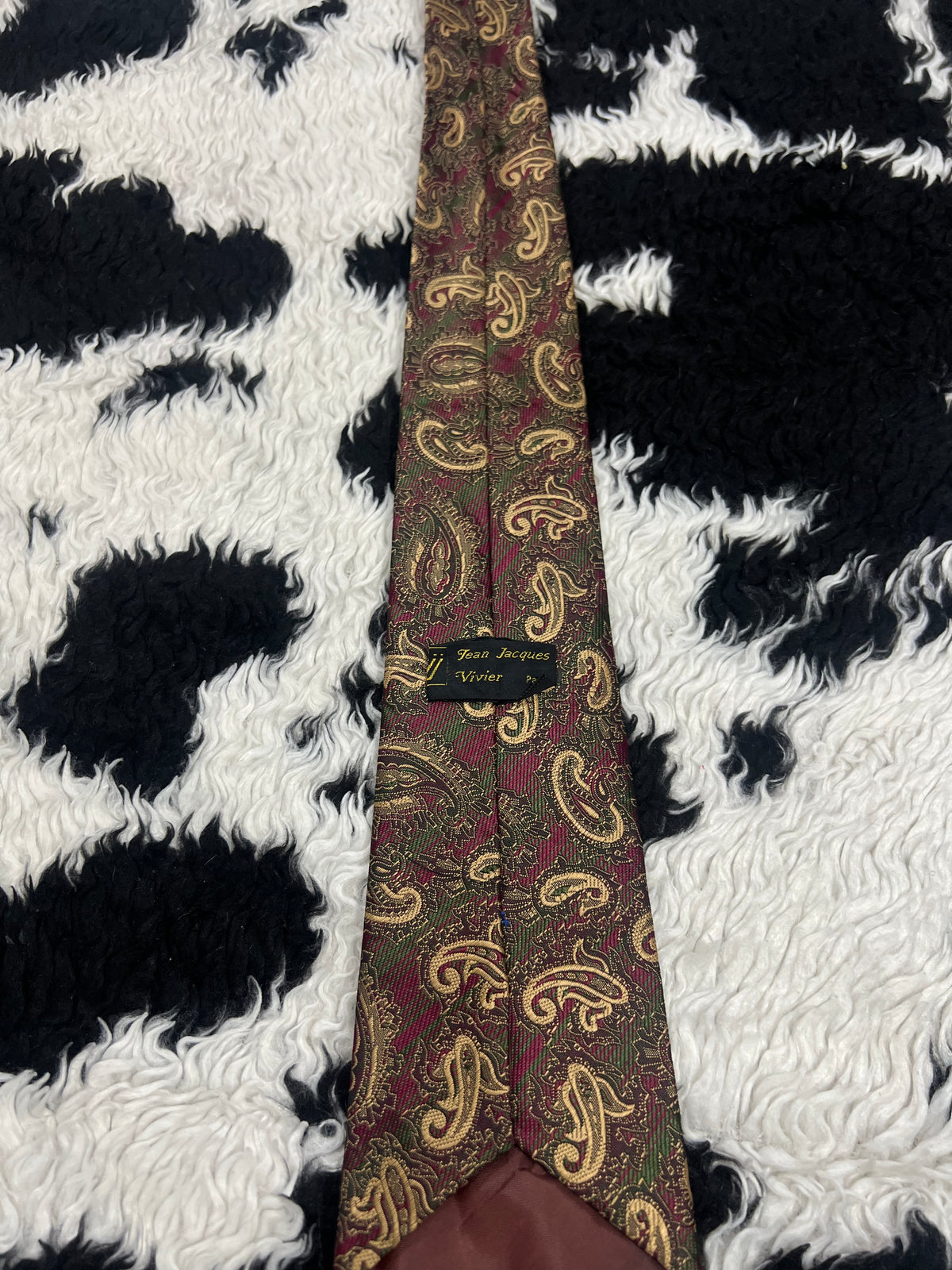 Jean Jacques Vivier Paisley Embroidered Tie
