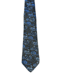 Autograph Embroidered Blue Floral Tie