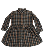 Orange & Green Plaid Buttonup