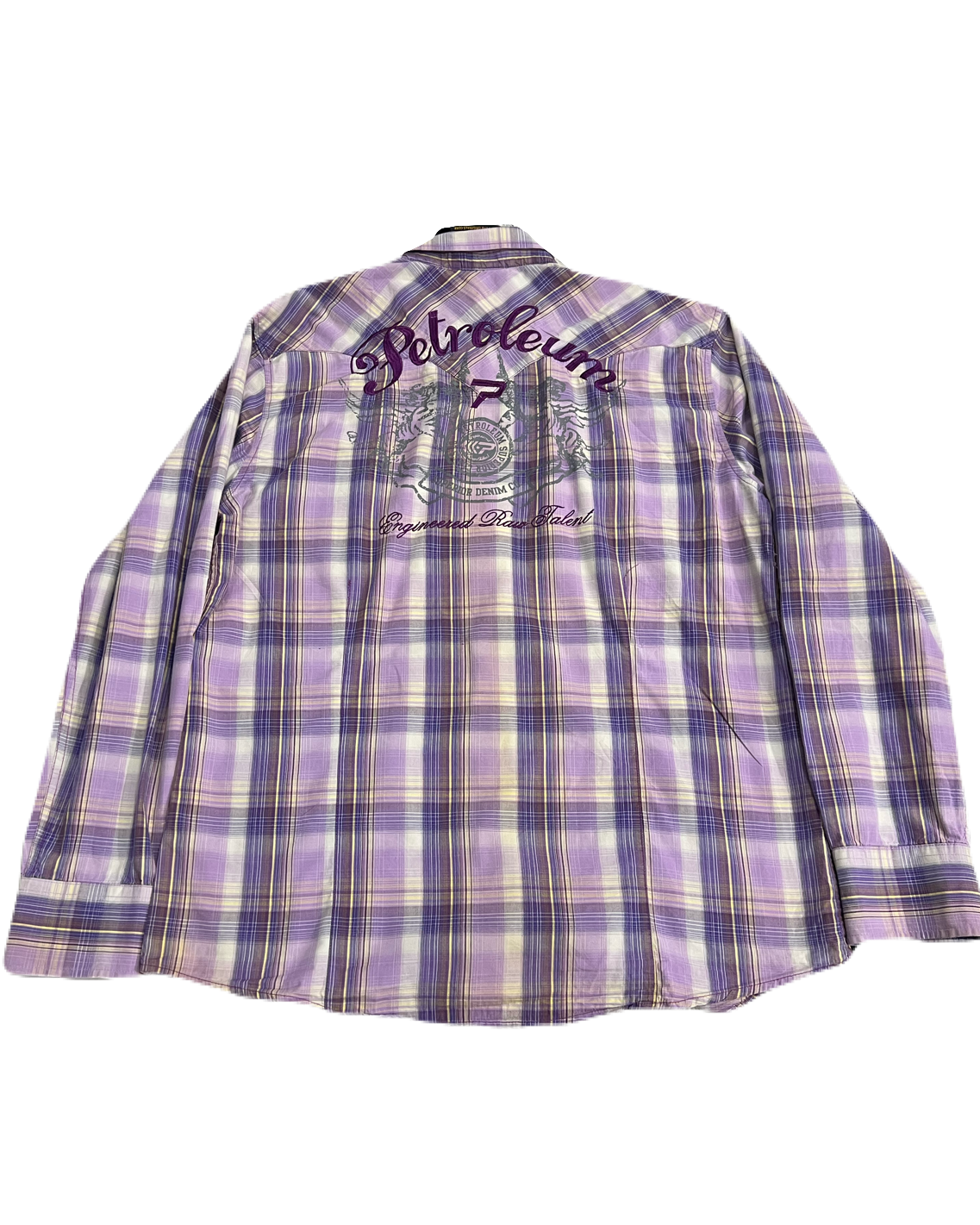 Petroleum Embroidered Buttonup
