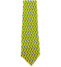 Yellow Blue Floral Tie