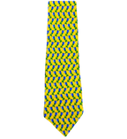 Yellow Blue Floral Tie