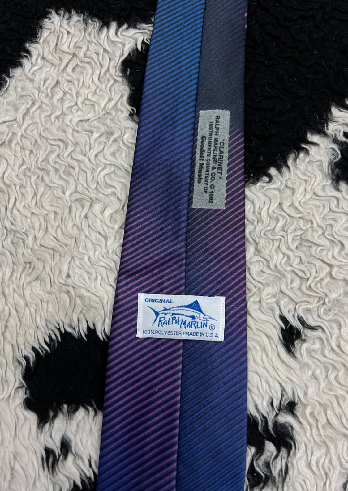Vintage 1992 Ralph Marlin Clarinet Tie