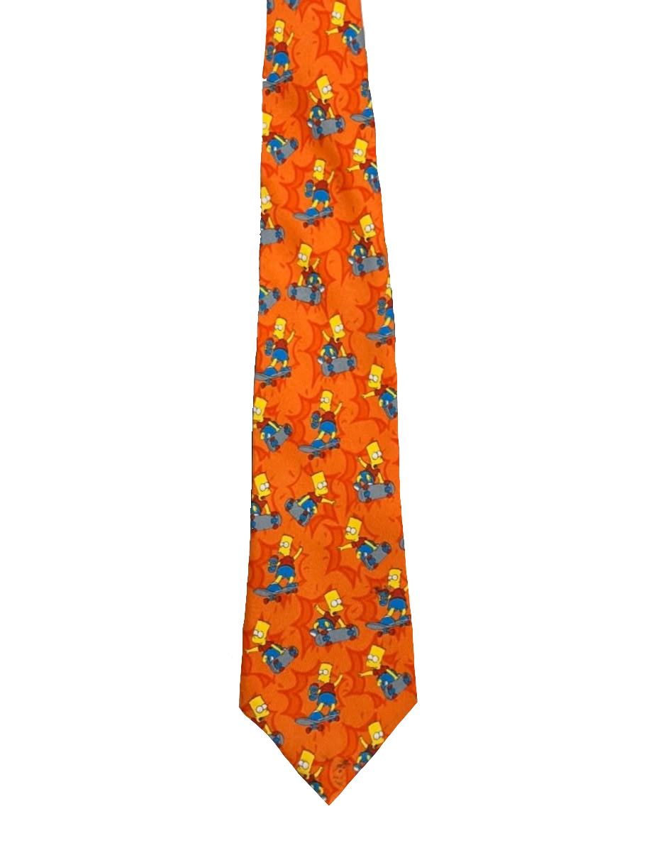 Bart Simpson on Skateboard Tie