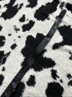 Black Snake Skin Scaled Belt