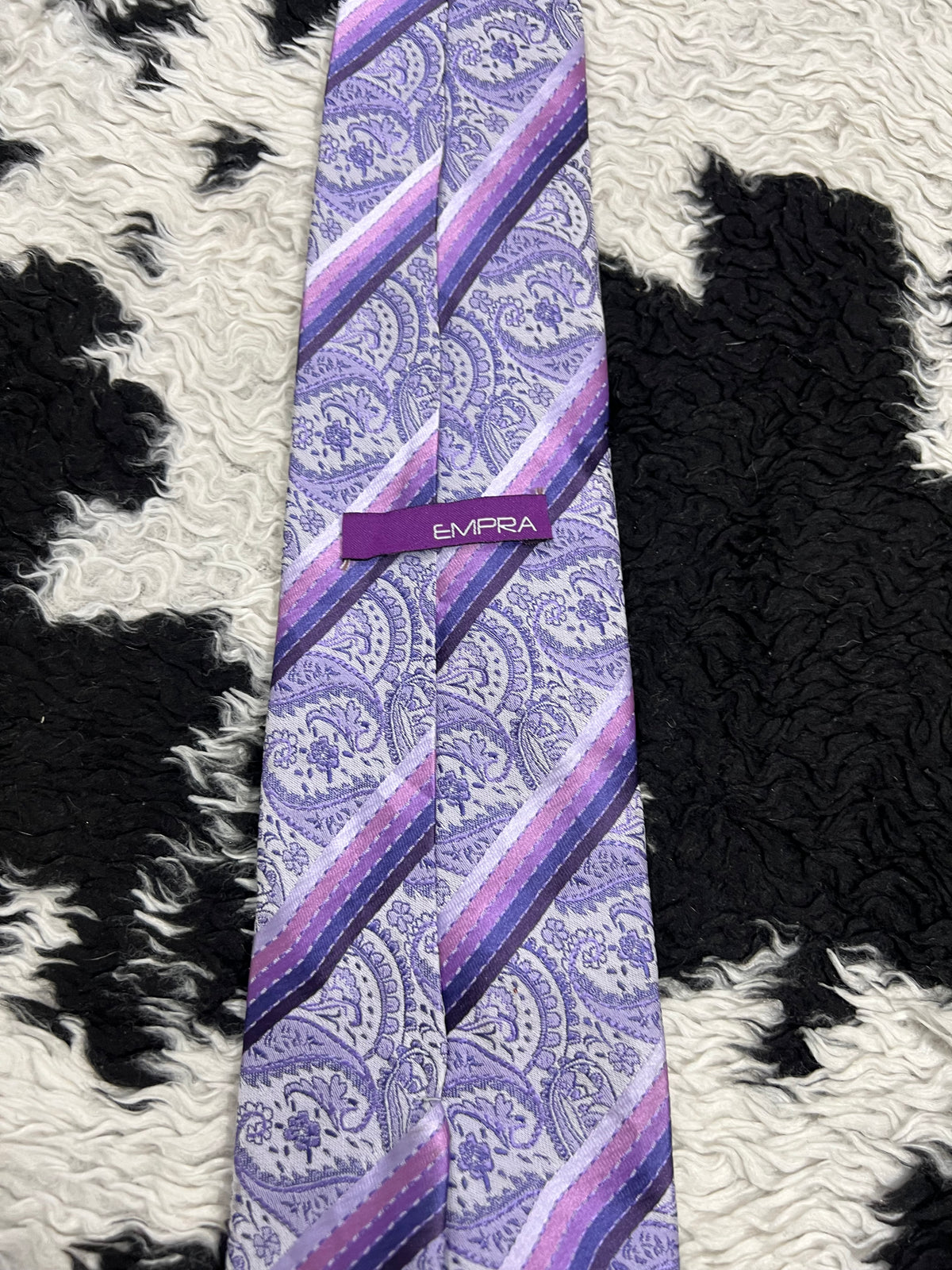 Empra Purple Embroidered Tie