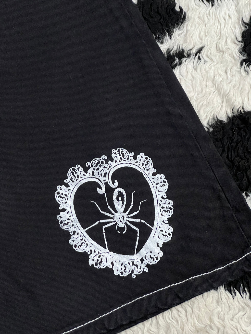 Hot Topic Printed Black Denims