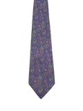 Topman Purple Embroidered Paisley Tie
