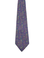 Topman Purple Embroidered Paisley Tie