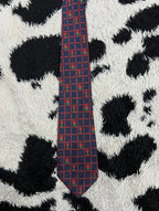 Embroidered Roses Tie