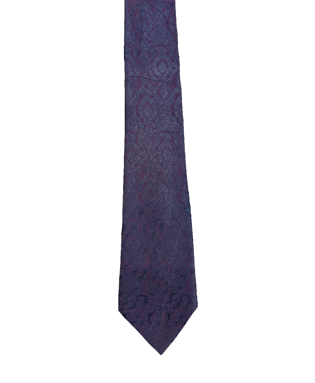 Butler & Webb Narrow Purple Paisley Tie