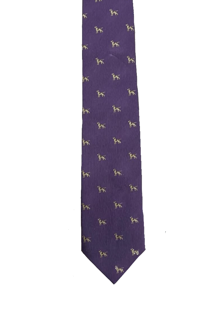 Embroidered Dogs Tie