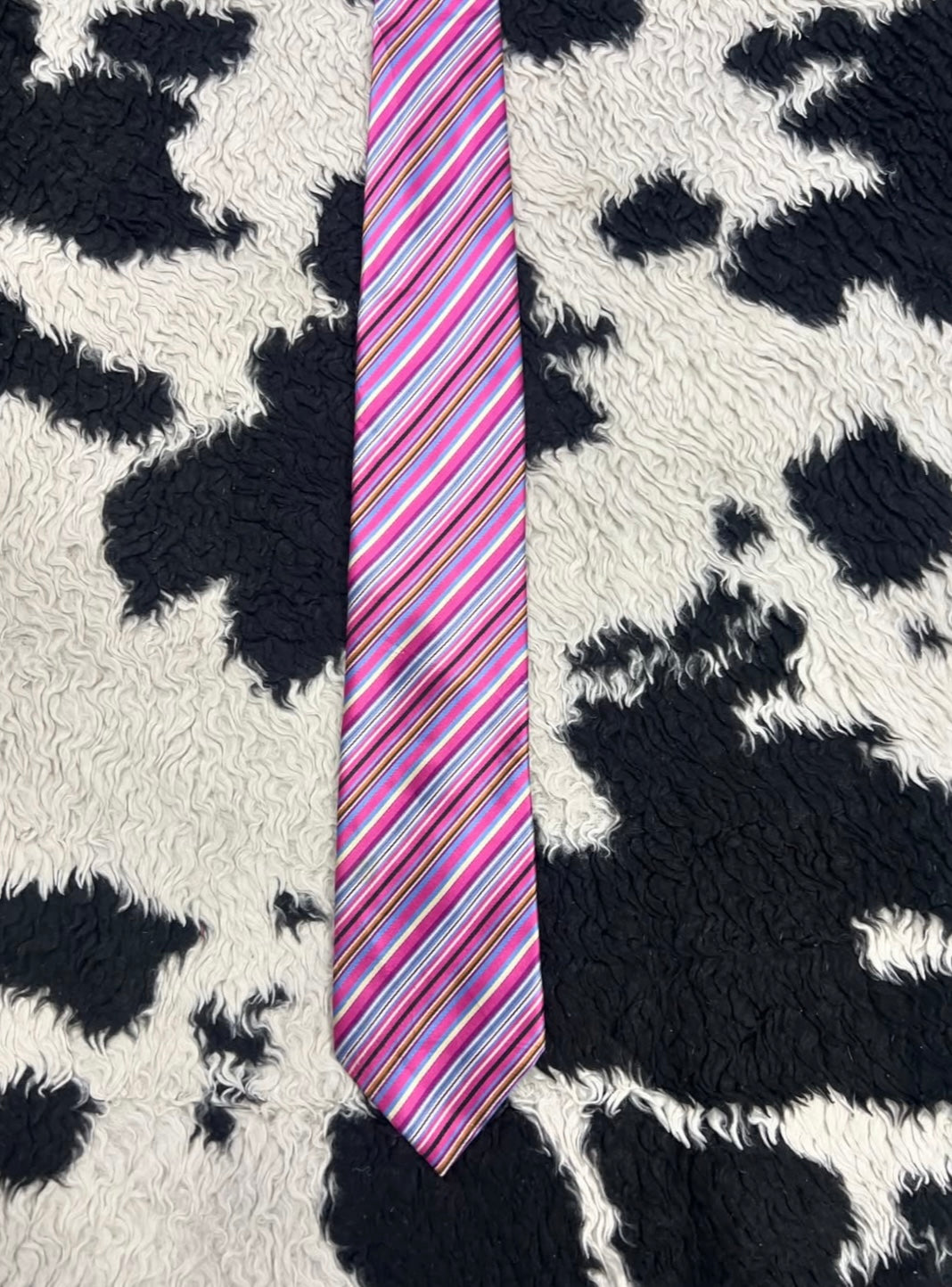 Pink Striped Tie
