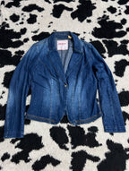 John Baner Denim Coat Jacket (Medium - Large)