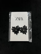 ZARA Spiderweb Heart Earrings