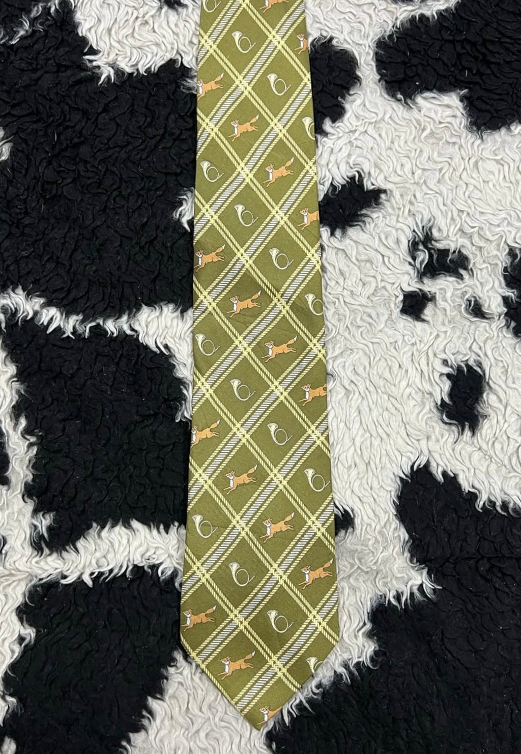 Fox & Hunting Horn Tie