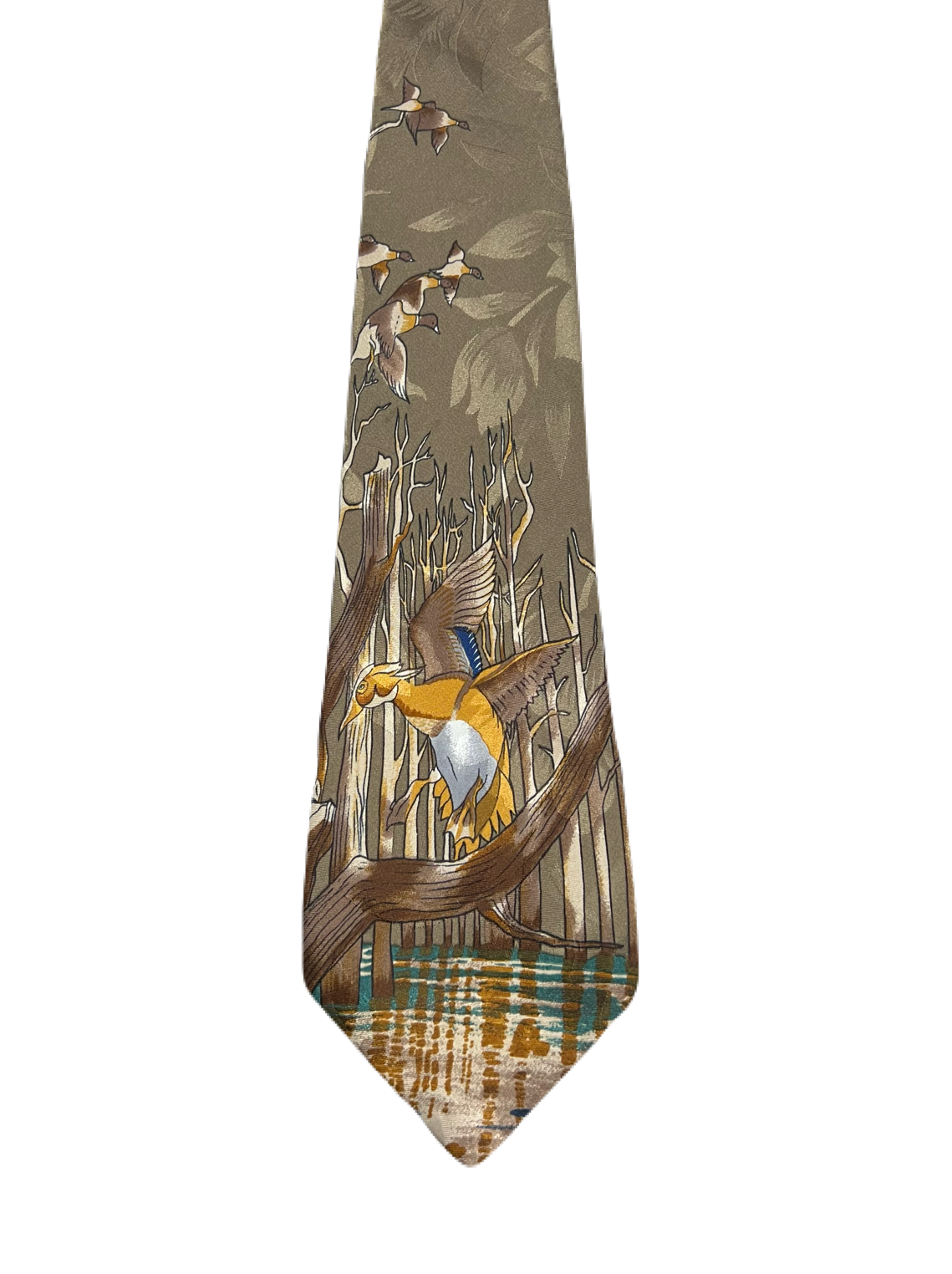 Mallard in Pond Tie