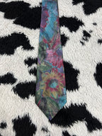 Gilt Edge Blue & Pink Floral Tie