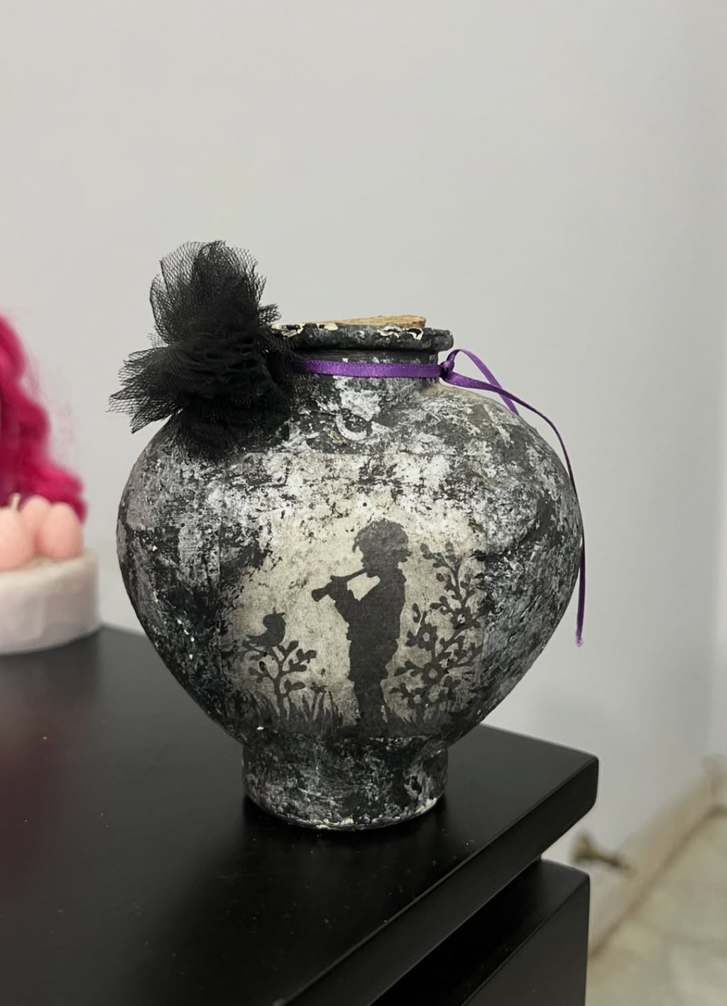 Heart Stone Painting Bottle