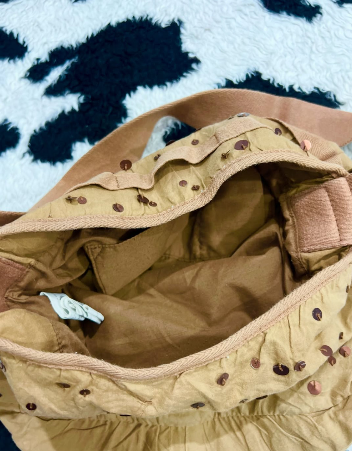 y2k Brown Messenger Bag