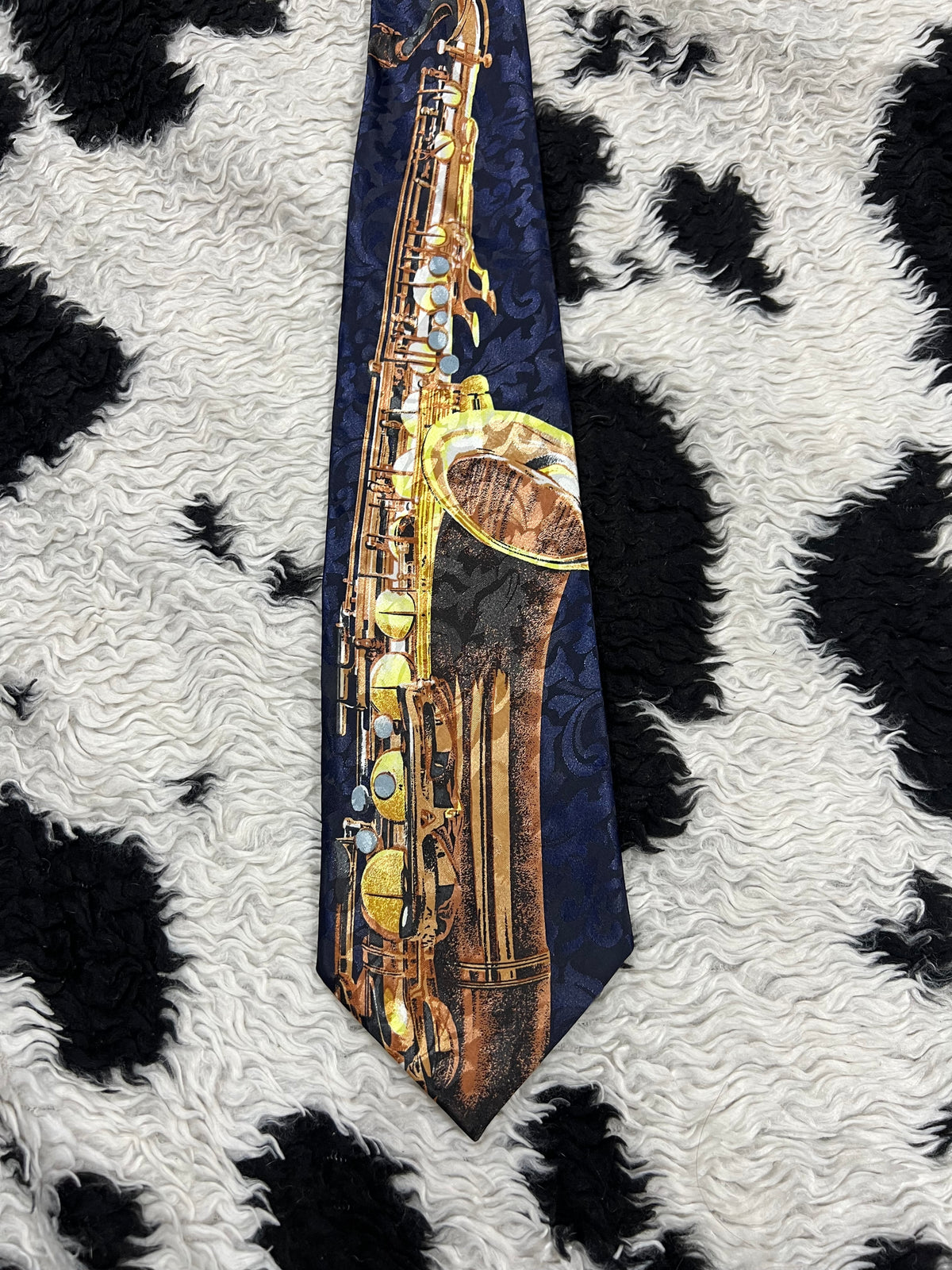 Saxophone Graphic Tie